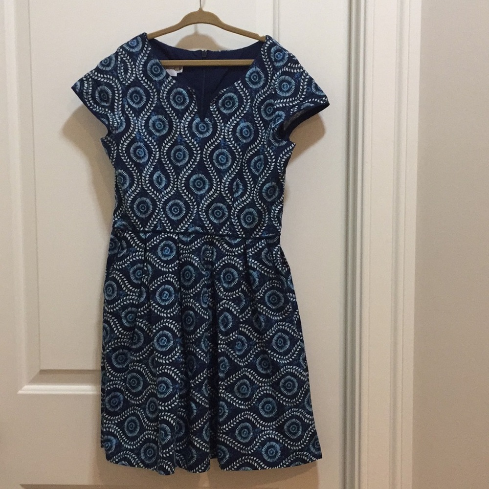 fiveloaves twofish blue size 12 dress